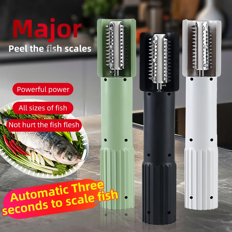 

Home-use Wireless Electric Fish Scale Remover Fish Scaling Tool Commercial Fish Skining and Scaling Scraper Fish scale remover