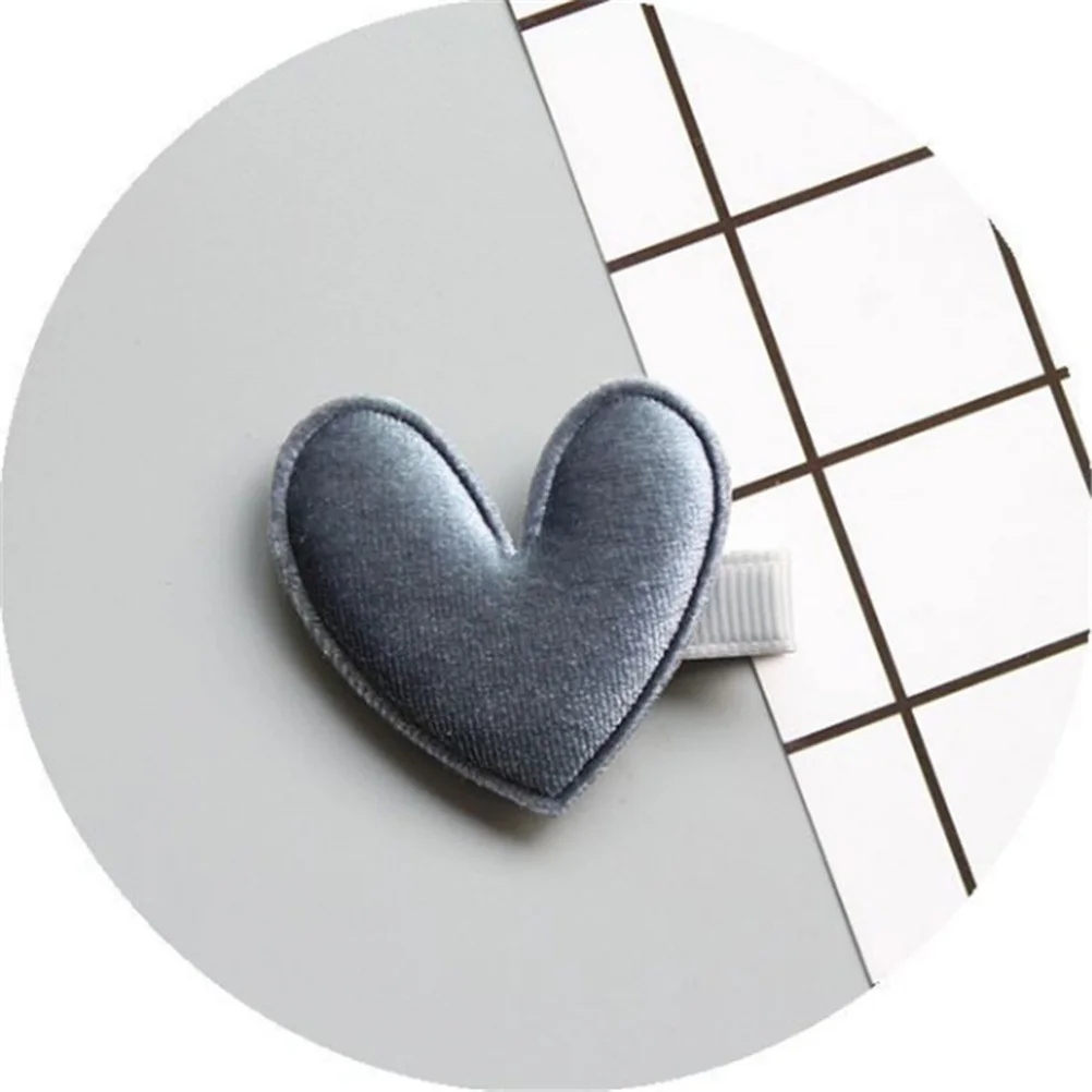 

6pcs Heart Hairpins Barrettes For Women Girls Fasten Hair Portable Love Heart Barrette Hair Accessories Mixed Color