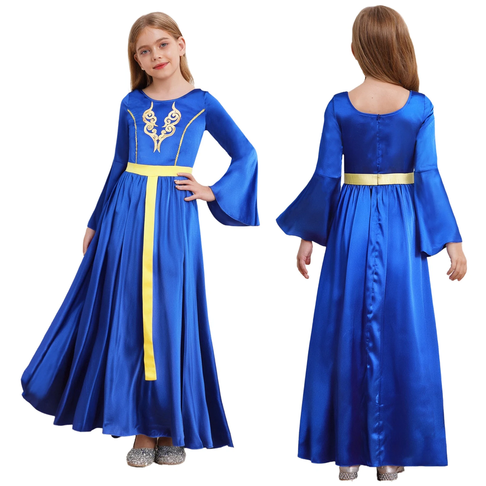 

Medieval Princess Toga Dress Costume Cosplay Halloween Renaissance Rome Greek Princess Dress Themed Party Theatrical