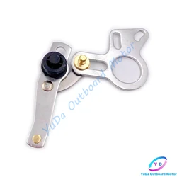 Boat Engine Throttle Arm for Yamaha 703 Outboard Control Box ,Pull to open 703-48261-11;Push to open 703-48261-01