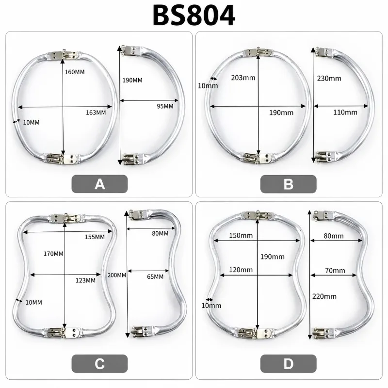 1-5Pcs Metal Kiss Clasp Purse Frame Cloud Bag Doctor Aluminium Tube Handle Buckle DIY Bags Clutch Handles Hardware Accessories