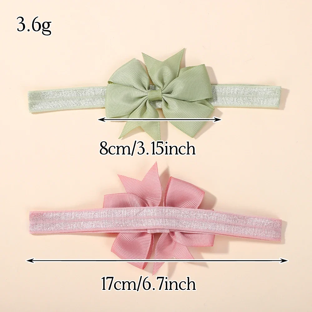 5 قطعة طفلة الدولاب القوس عقال مجموعة النايلون العصابات Bowknot إكسسوارات الشعر للأطفال حديثي الولادة الخريف الشتاء الأطفال