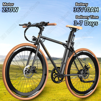 FAFREES F1 Electric Bicycle 250W Motor 36V10AH Lithium Battery Adult City Electric Bike 700C*38C inch Tire Mountain Riding Ebike