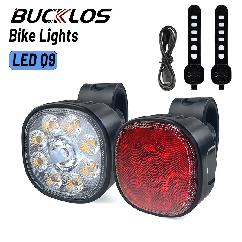 Bike Lights USB Rechargeable Cycling Tail Light Waterproof MTB Road Bike Flashlight Type-C Riding Lamp Parts