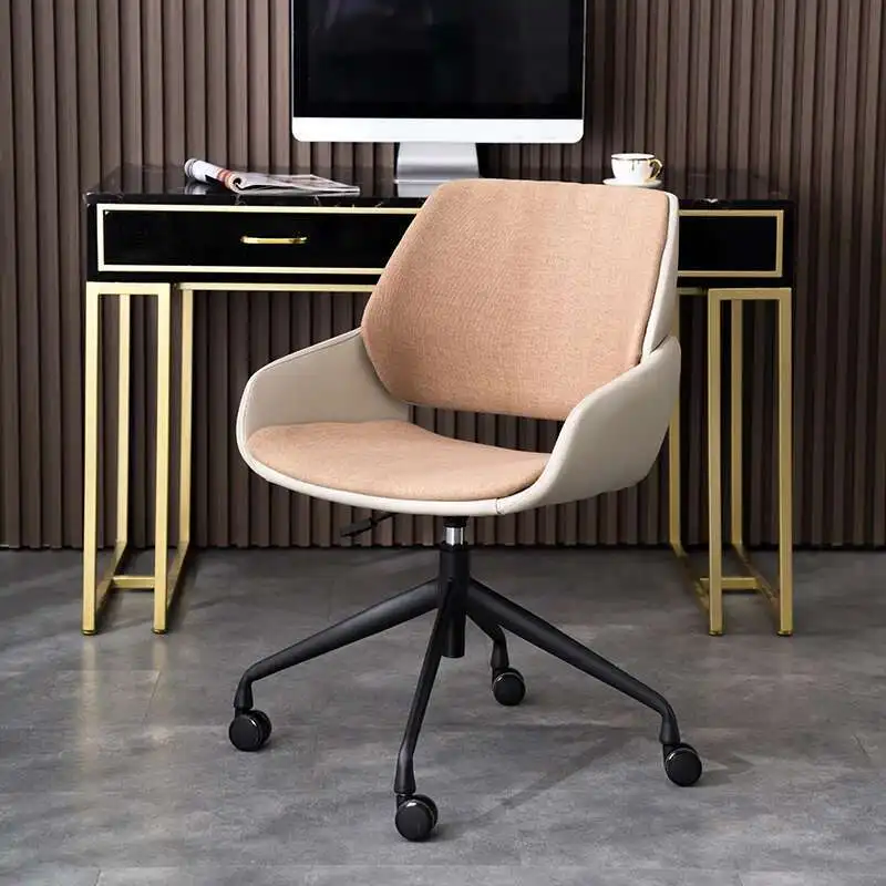 

Office Desk Chair with Wheels Cross Legged Wide Chair,Comfortable Adjustable Swivel Computer Task Chairs for Office Living Room