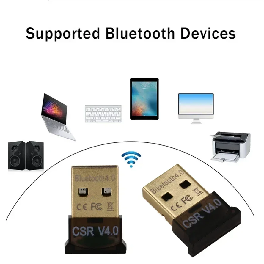 อะแดปเตอร์บลูทูธ USB 4.0 BT อะแดปเตอร์ตัวรับสัญญาณคอมพิวเตอร์บลูทูธไร้สายสำหรับพีซีแล็ปท็อป4.0อะแดปเตอร์ BT สำหรับพีซี