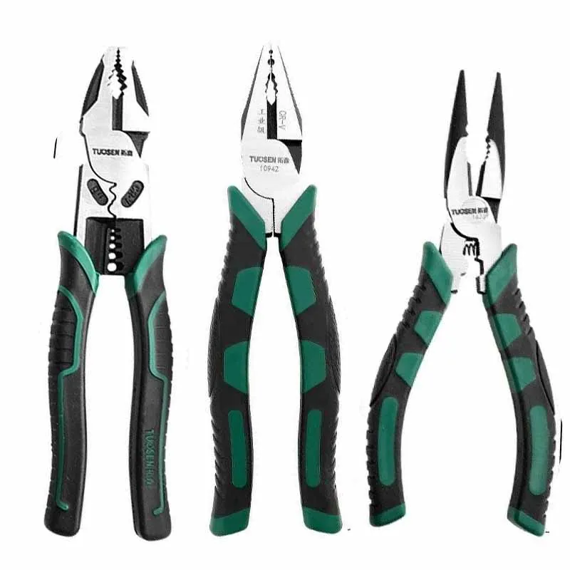 Alicate de crimpagem multifuncional alicate diagonal alicate de fio 6 polegada super liga cortadores de fio ferramentas essenciais para a caixa de ferramentas