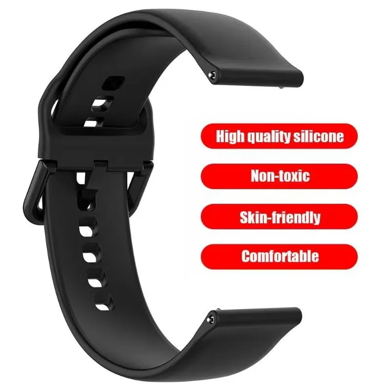 20mm watch band for Galaxy Watch Active SM-R500 Women Silicone Wristband for Galaxy Watch 42mm/Galaxy Active 40mm Smartwatch