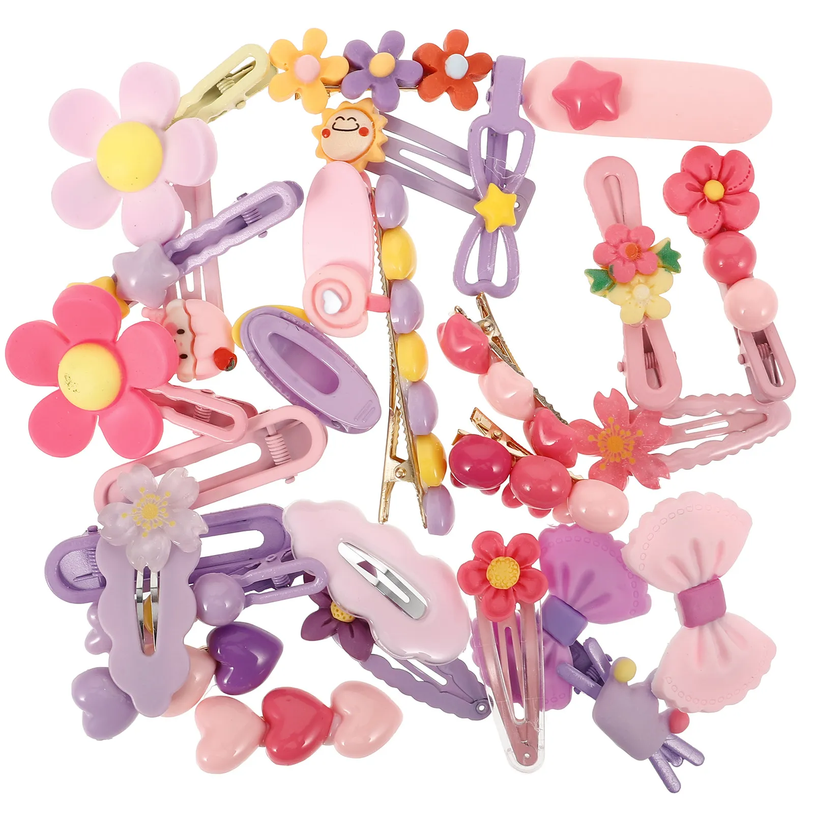 

28Pcs Kids Hair Clips for Girls Baby Hair Accessories Cute Colorful Barrettes for Daily Wear Parties Cosplay Photo Outfits