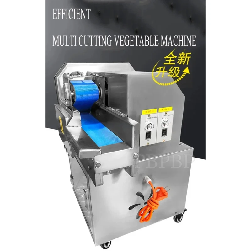 Automatic Multi-functional Banana Lemon Slice Chips Vegetable Slicer Potato Cutter Cutting Machine With Drain Basket