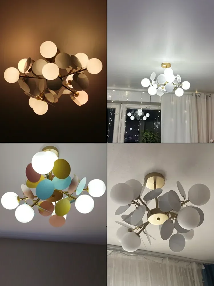 Modern Chandelier Colorful Flash New LED Lights Living Dining Room Bedroom Villa Pendant Flats Bar Aisle Indoor Lighting Lamps