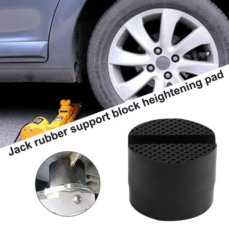 Jack Stand With Rubber Support Block Booster Pad Universal Frame Rail Protector Jack Floor Pad For Keep Pinch Weld Paint Metal