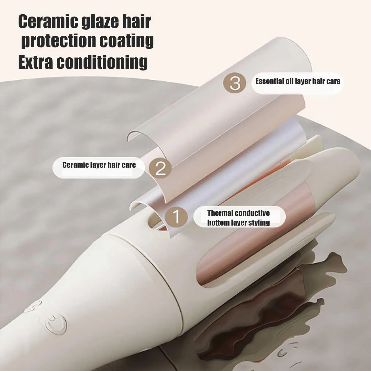 Ferro de ondulação rotativo automático onda ondas anti-emaranhado modelador de ferro de ondulação rotação elétrica não machuca o cabelo para confortável