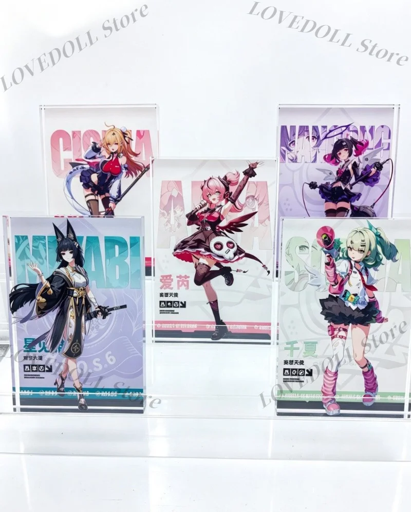 Anime Zenless Zone Zero Sunna Aria Cissia Nangong Yu Acrylic Brick Desktop Ornament Room Collection Birthday Gift Cosplay