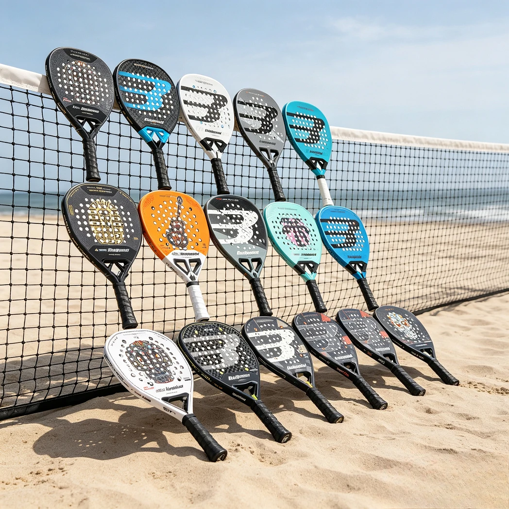 Badminton Racket Carbon - Bullpadel Padel-Schläger 12K Carbonfaser Paddle-Tennis-Schläger für