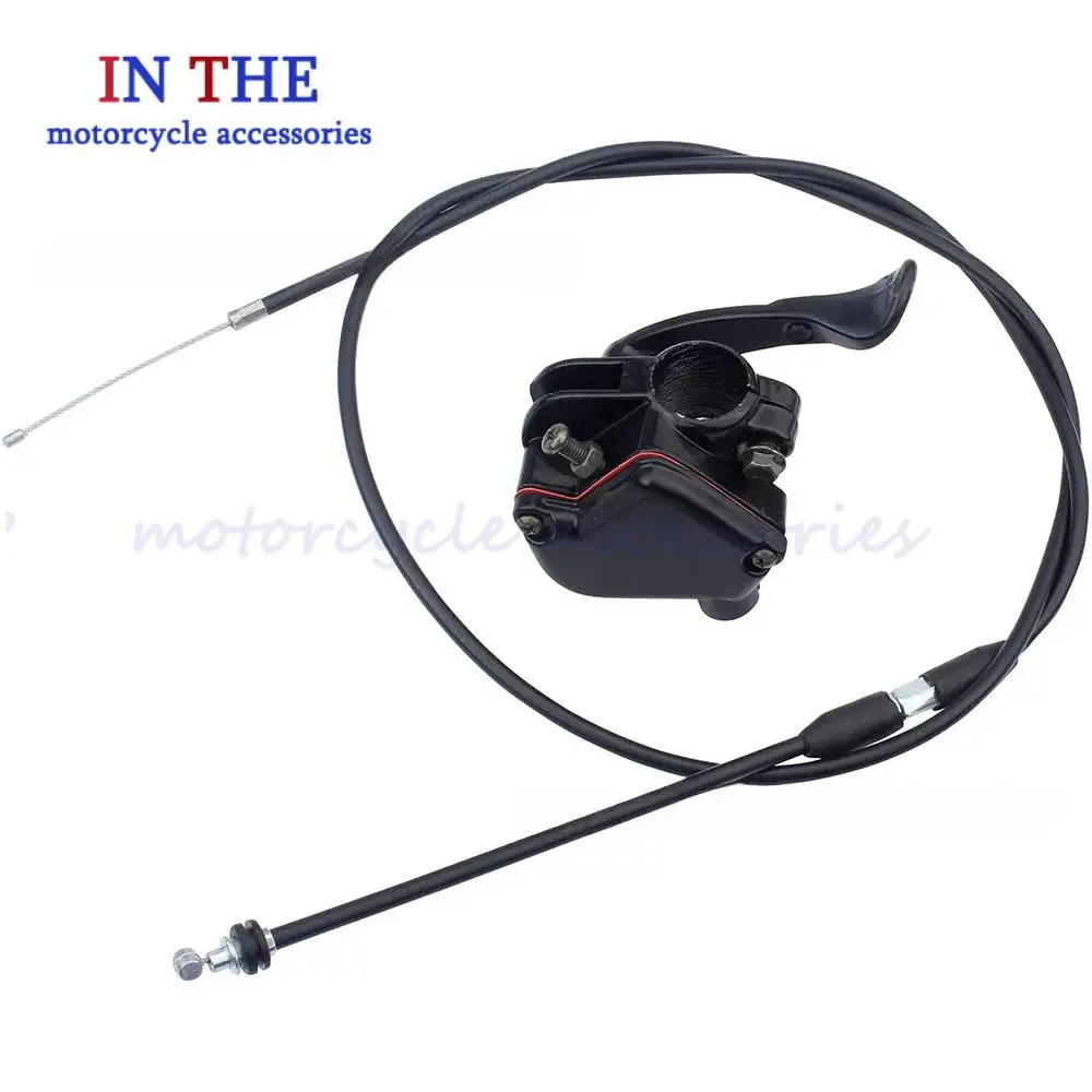 7/8in 22mm Metal Thumb Throttle Cable Accelerator Handle Assembly for GY6 50cc 125cc 150cc ATV Quad 4 Wheeler