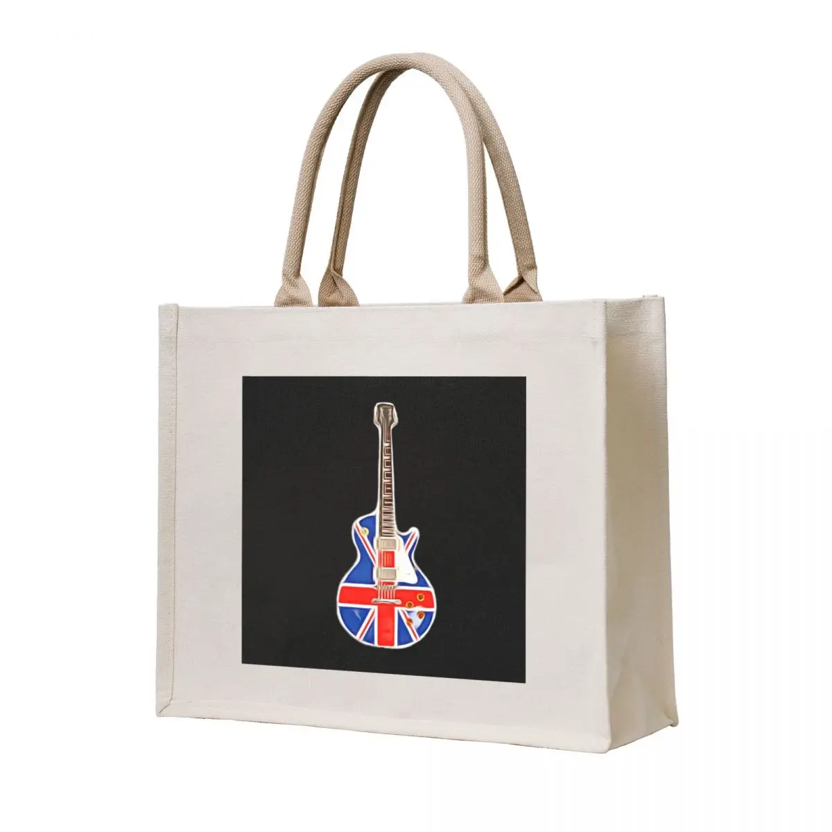 

Union Jack Guitar Tote Bag tote bag screen female bag Canvas stote shopper woman