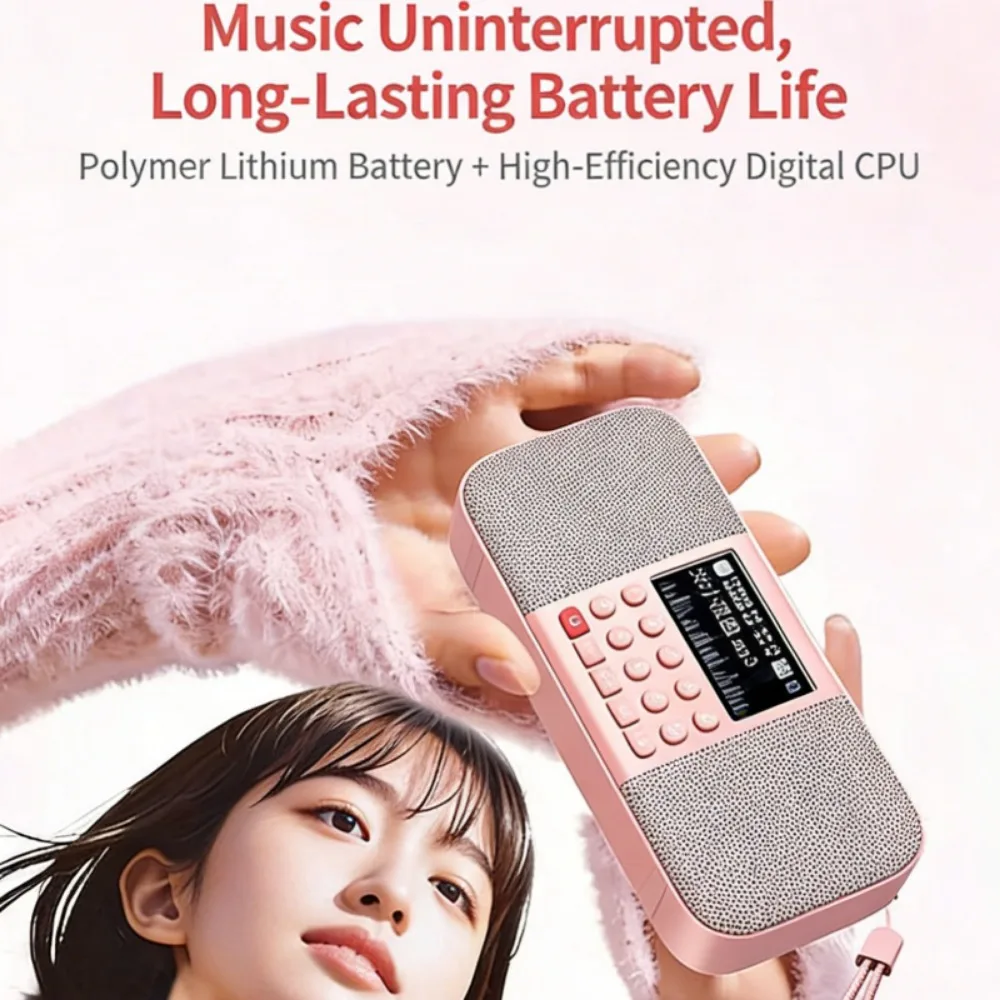 

Multifunctional Stereo Digital On-demand Bluetooth Speaker LCD Portable Walkman MP3 Music Player with Loop Play USB TF Card Slot