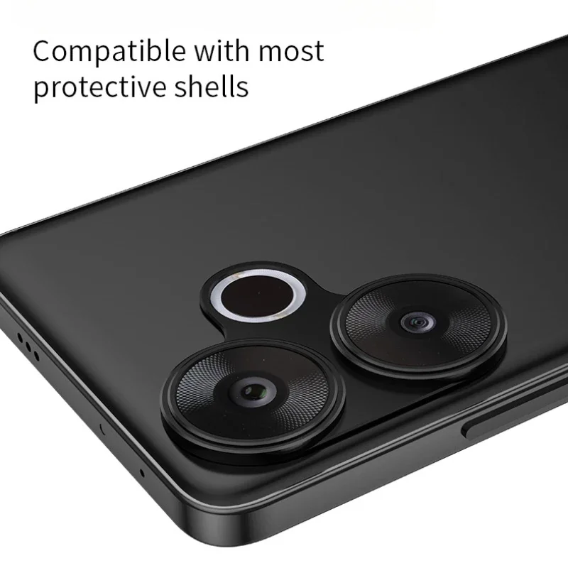 Pelindung lensa kamera belakang logam aluminium, untuk Xiaomi Poco F6 5G penutup lensa pelindung layar cincin lensa Film untuk POCO F6