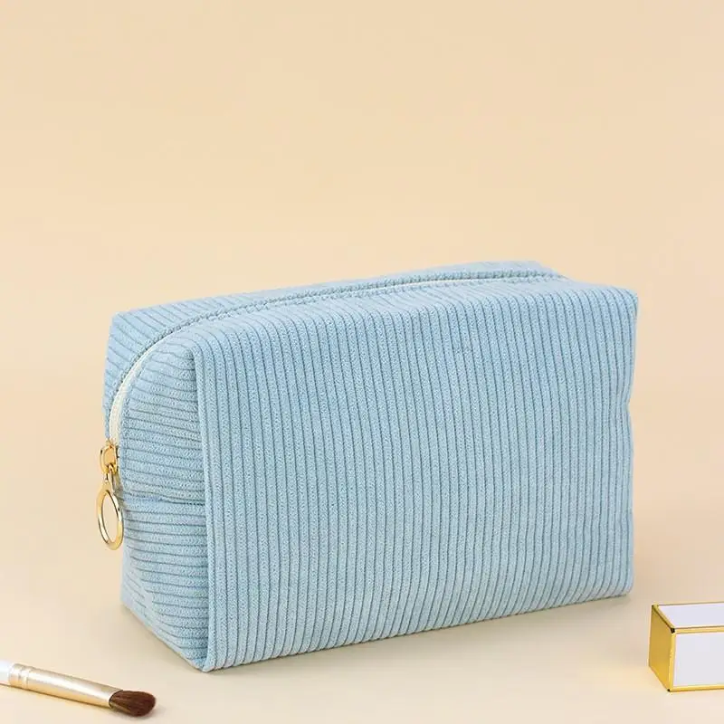 Reise-Toilettentasche, Damenbindenbeutel, Niedlicher Cord-Kosmetikbeutel, Kleine Make-up-Tasche für Frauen, Kabeltasche – Detail 5