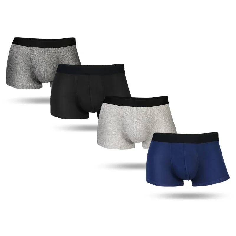 

5 шт. мужские трусы, мужские удобные боксеры, мужские молодежные спортивные трусы, дышащие боксеры, однотонные трусы со средней посадкой