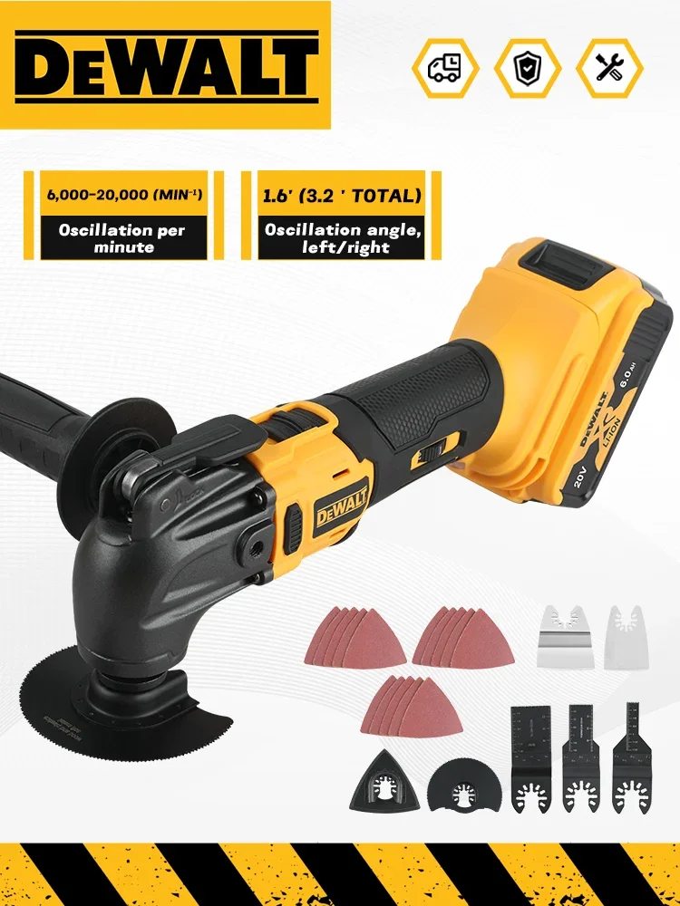 Dewalt – bürstenloses, schnell wechselbares Oszillationswerkzeug, Multifunktionswerkzeug, wiederaufladbarer Elektroschneider für Dewalt 20V-Akku. DCS357