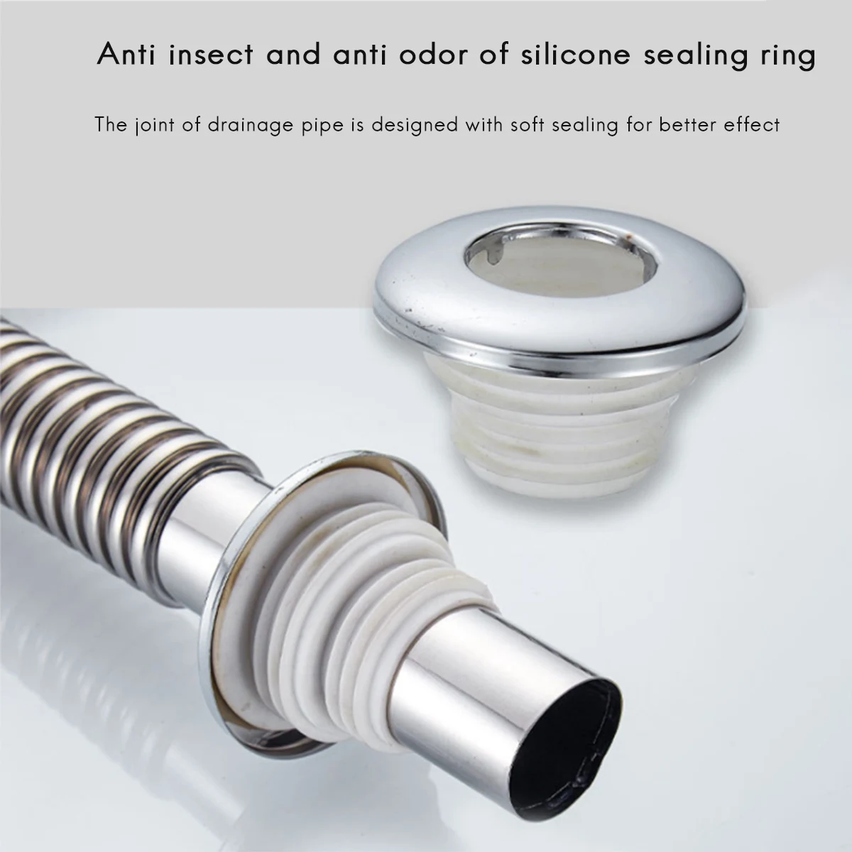 

CHCH Кухонная пробка для раковины из нержавеющей стали, сливная труба для раковины с одним шаром, аксессуары для канализации в ванной, кухонная корзина