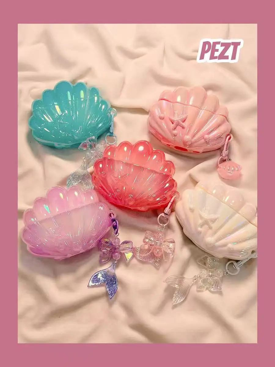 3D Lovely Luxurious Glitter Seashell Conch Case for Samsung Galaxy Buds3 Pro Cover for Airpods pro3 for GalaxyBuds Buds 3