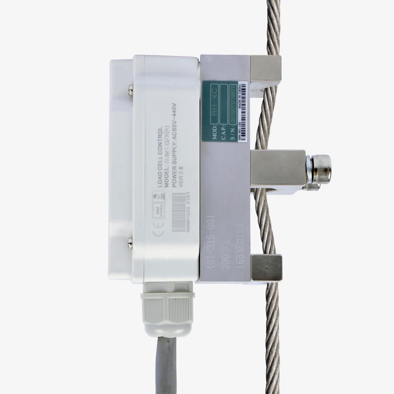 Elevator load measuring device, overload alarm, wire rope weight limit, elevator accessories