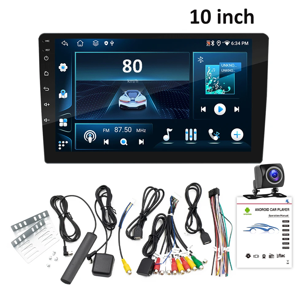 ESSGOO 7 9 10 "Carplay Autoradio Android Auto Stereo Multimedia Speler 6GB 128GB Universele autoradio Auto Intelligent Systeem