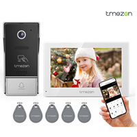 7 Inch Tuya 1080P wireless Wifi Smart Video Doorphone Intercom System with touch screen Wired Doorbell for home, RFID Card/APP