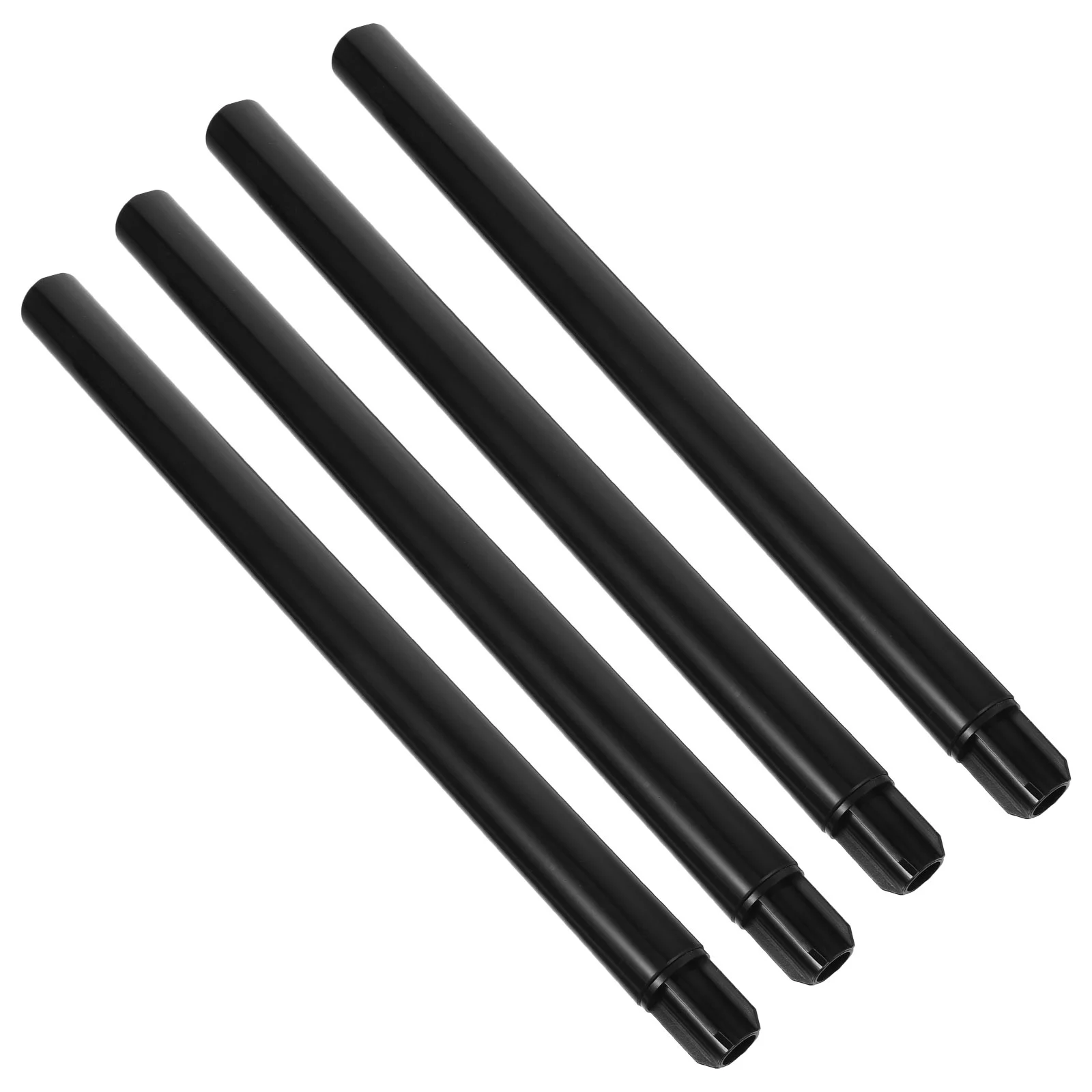 

4 Sets Solar Lights Torch Lamp Extension Pole Rod for Spike Suite 3200X230X210CM Outdoor Stakes Rods Ground Black