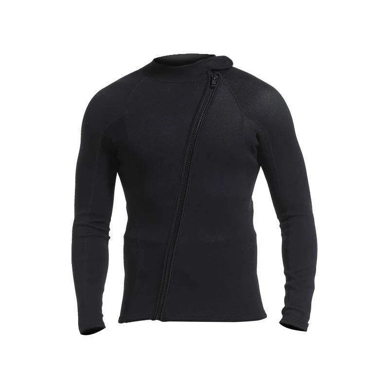 Wetsuit Top Men's 1.5mm Neoprene Wetsuits Jacket Front Zipper Long Sleeves Diving Suit for Men Snorkeling Scuba Diving