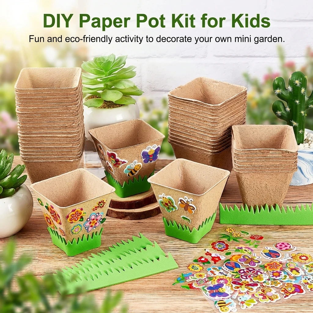 

Биоразлагаемые стаканчики из целлюлозы для рассады: для детского творчества, выращивания овощей и суккулентов, поддоны для питомников