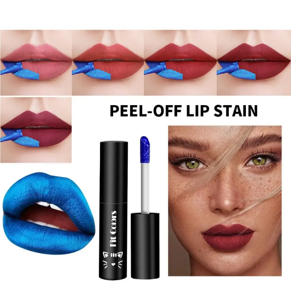 Korean Cosmetics Long Lasting Dye Lip Peel Off Lipgloss Matte Liquid Lipstick Velvet Lip Gloss Lip Tint Mud Tear off Lip Glaze