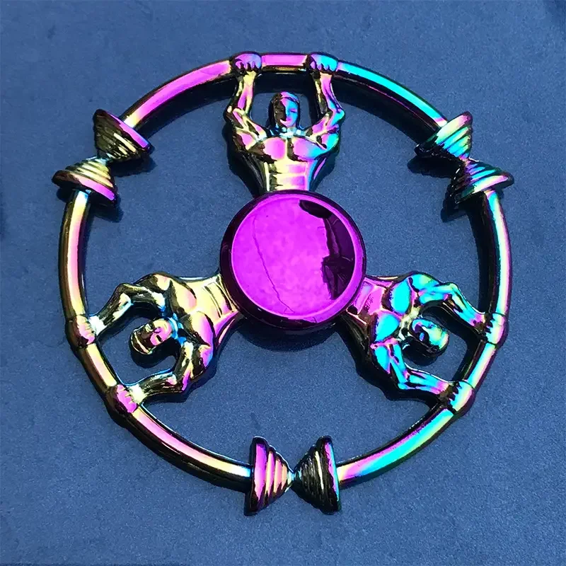 1-teiliges Set, bunter Fidget-Spinner für Erwachsene, Zinklegierung, Stressabbau, Spielzeug, Büro, Angstlinderung, Stressabbau, Freizeitgeschenk