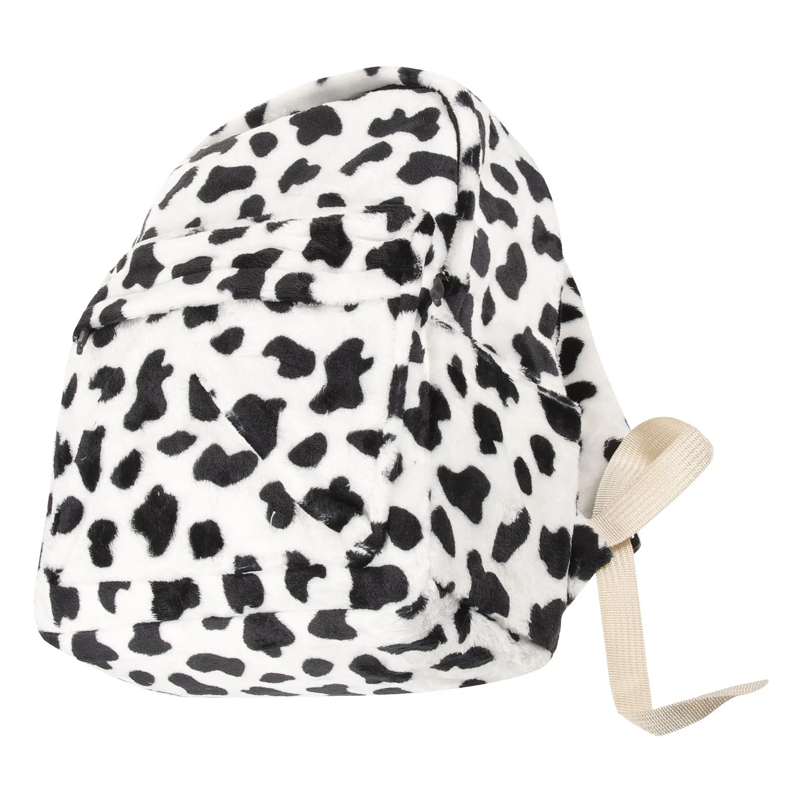 Adorable Cow Pattern Backpack High-Quality Craftsmanship Large Capacity Comfortable Touching Students Outdoor Shopping Bag