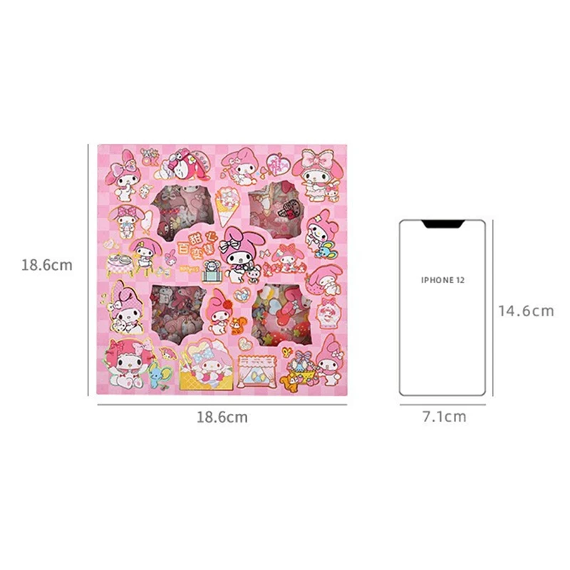 25PCS Mymelody Kuromi Anime Cartoon Phone Laptop Hand Account DIY Decorate Waterproof Stickers Gifts New Sanrio Stickers