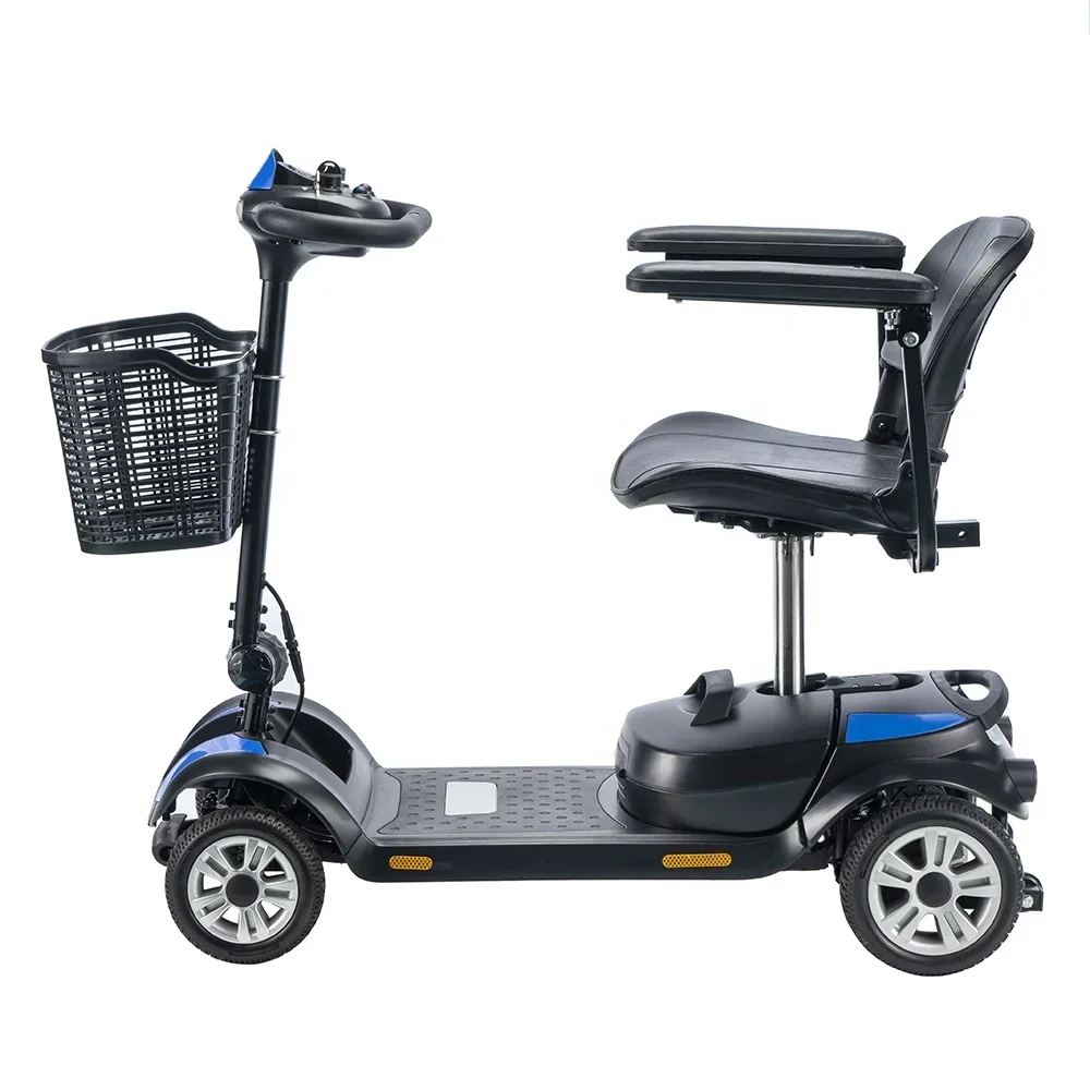 KSM-906 Genuine Fast Two Seat Mobility Golf Disabled Off Road Roof Collapsible 4-Wheel 4 Wheel Electric Scooter For Elderly