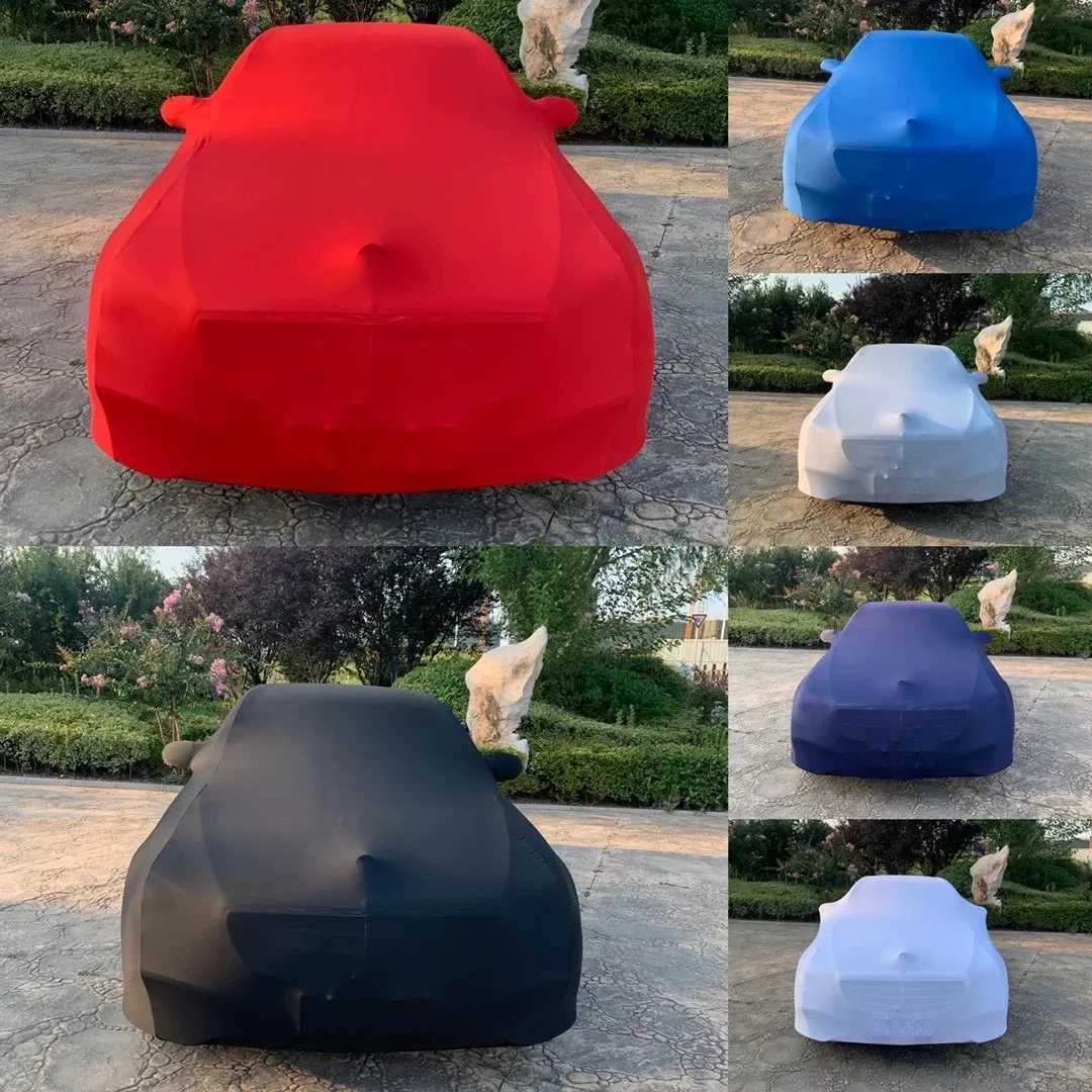 Customized  Soft Velvet Elastic car covers Dustproof  hood  Protective Paint