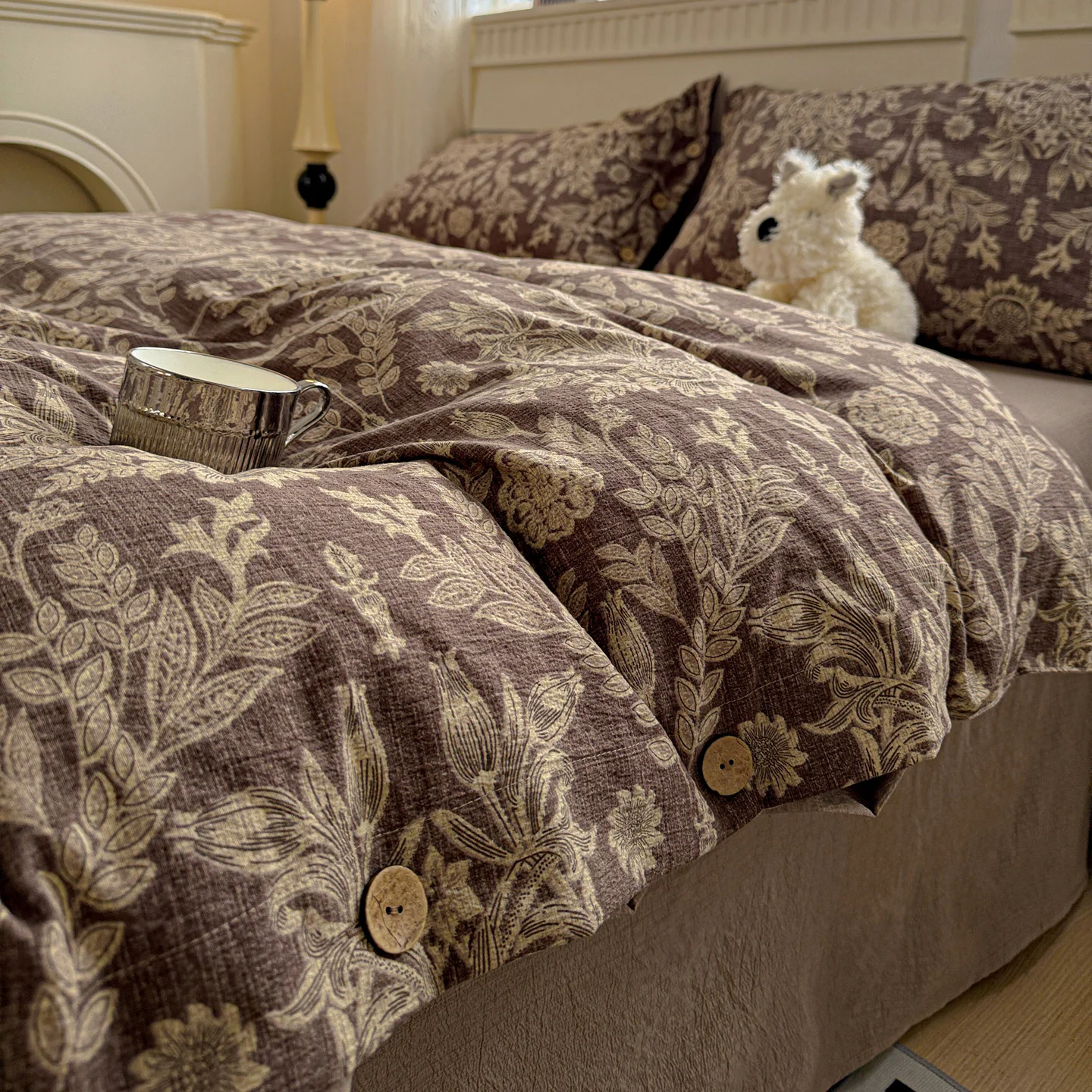 Ins Prinzessin Bettwäsche Set Einfache Floral Bettbezug Kissenbezüge Flache Blatt Einzel Twin Doppel Queen Size Wohnkultur Bettwäsche Set – Detail 8