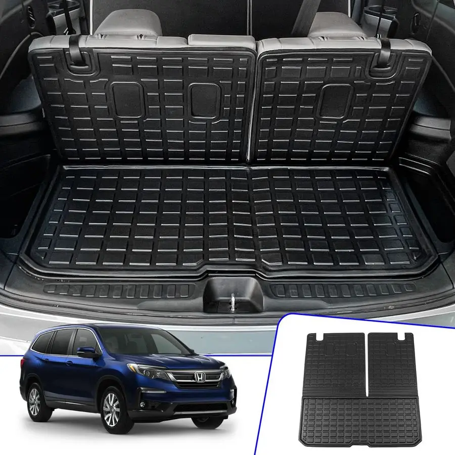 

Cargo Mat Compatible with 20162025 Honda Pilot Cargo Mat Cargo Liner Trunk Mat TPE Back Seat Cover Protector 2024 Pilot Accessor