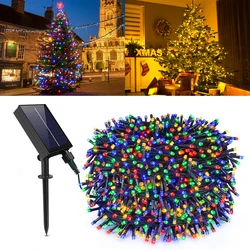 10M-100M Solar Lamp Led Strip String Garland Fairy Light Waterproof Outdoor Garden Party Wedding Xmas Tree Christmas Decoration
