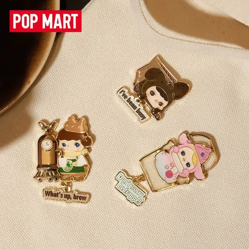 POPMART PUCKY Pucky Rabbit Cafe Serie Blind Box Badge Mystery Box Speelgoed Pop Leuke Anime Figuur Desktop Ornamenten Gift Collection