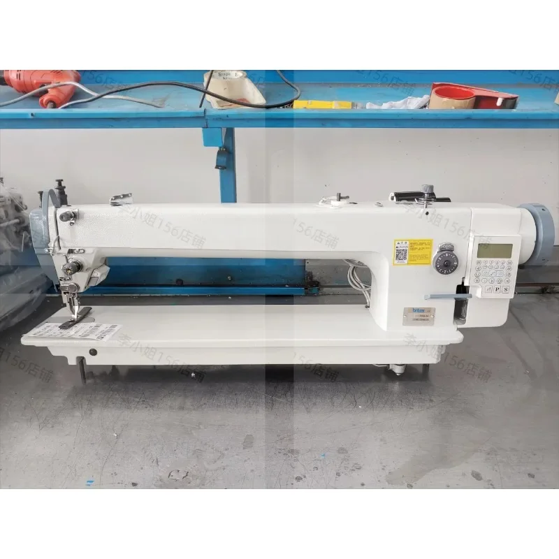 

Cheap Britex BR-0303L-56 56cm automatic heavy duty top and bottom feed leather long arm sewing machine walking foot