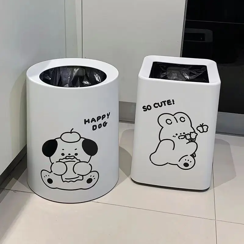 Sanrio Kawaii Cute Cartoon Anime Cinnamoroll Trash Can Window Glass Wall Decoration Waterproof Sticker Wholesale