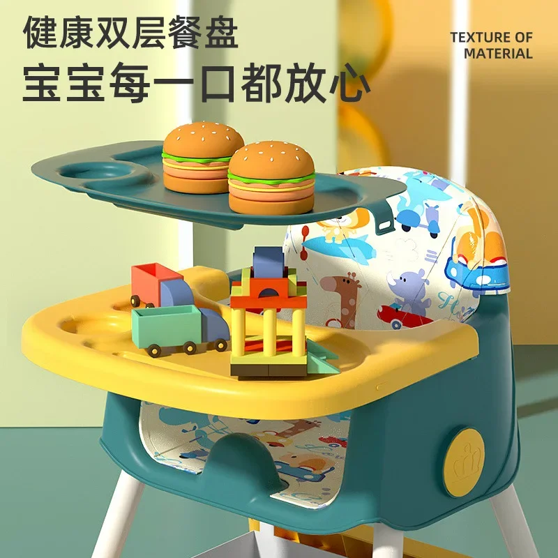 Baby Dining Chair Foldable Portable for Home Use Baby Learning Chair Children's Multifunctional Dining Table Chair Seat