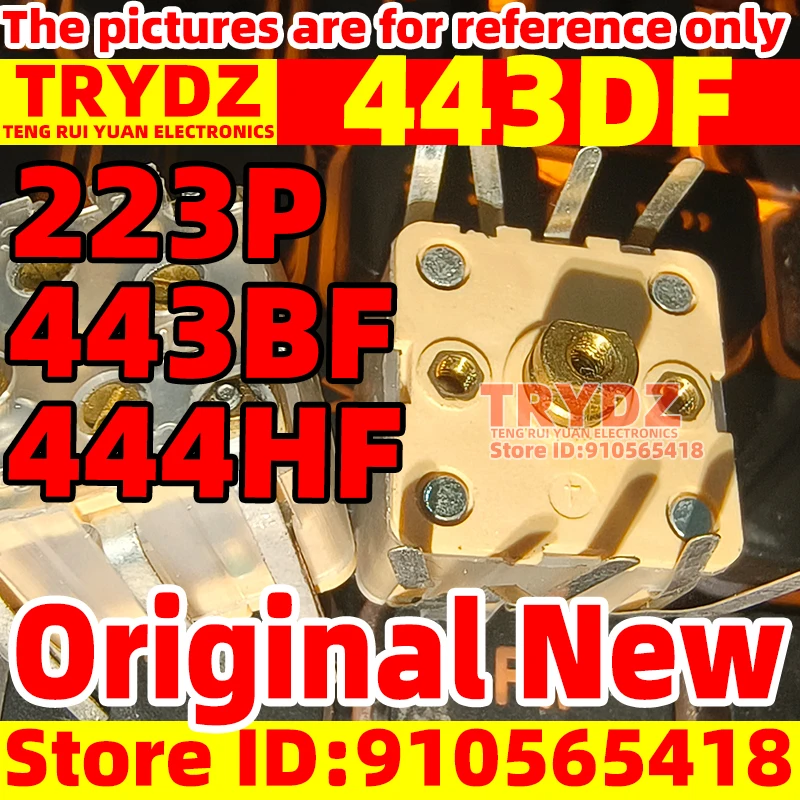 1 peça 443df 223p/CBM-443BF-1AB4/088am + rádio fm quad capacitor variável de filme de pvc 270p * 2/20p * 2/444hf