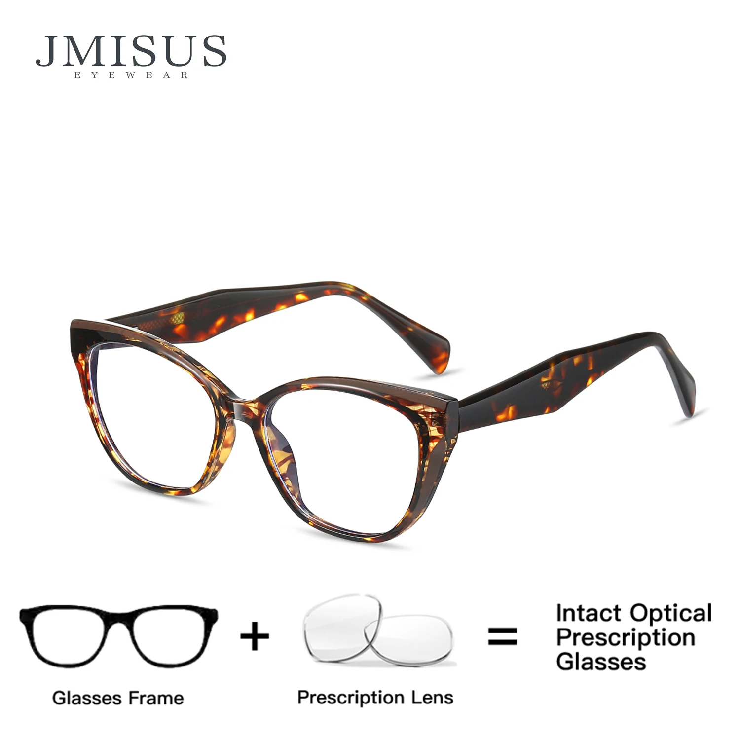 

JMISUS (M Size) Fashion Halt Rimless Butterfly Prescription Glasses Woman Optical Eyeglasses for Anti Blue Light Photochromic