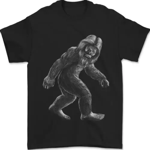 

Bigfoot Taking a Stroll Mens T-Shirt 100% Cotton